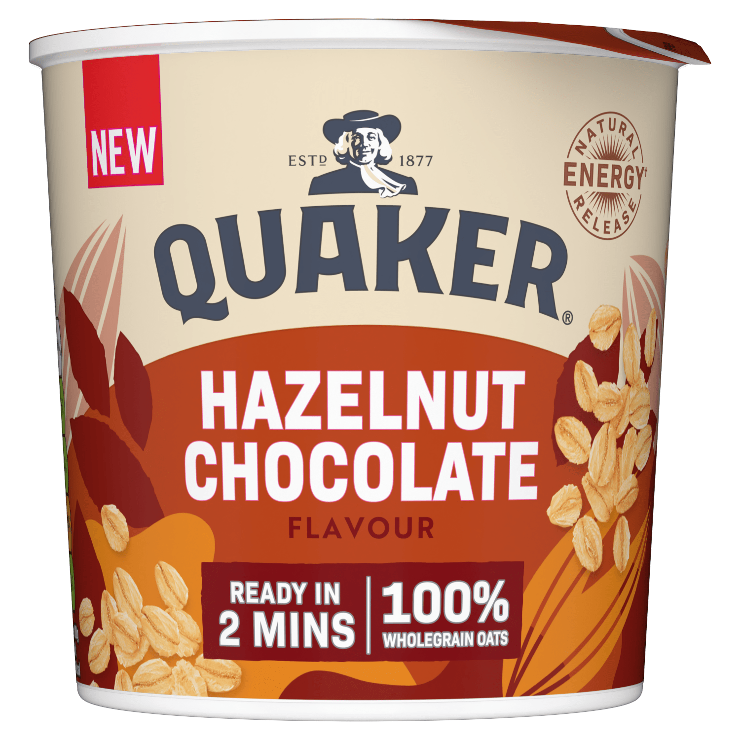Quaker Oats Hazelnut Chocolate Porridge Pot 58g - UK Food & Drink - 5000108033837
