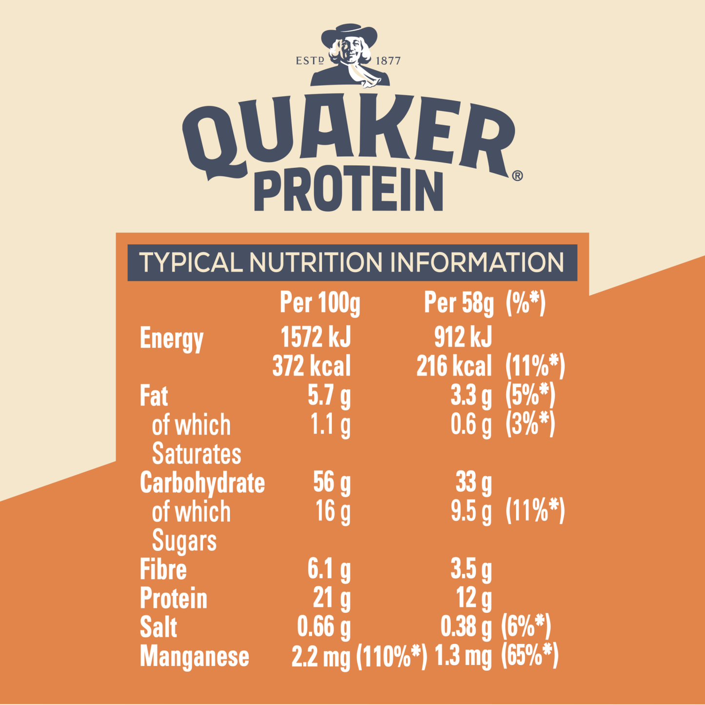 Quaker Oats High Protein Peanut Butter Porridge Pot 59g - UK Food & Drink - 5000108033677