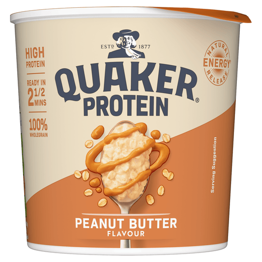 Quaker Oats High Protein Peanut Butter Porridge Pot 59g - UK Food & Drink - 5000108033677