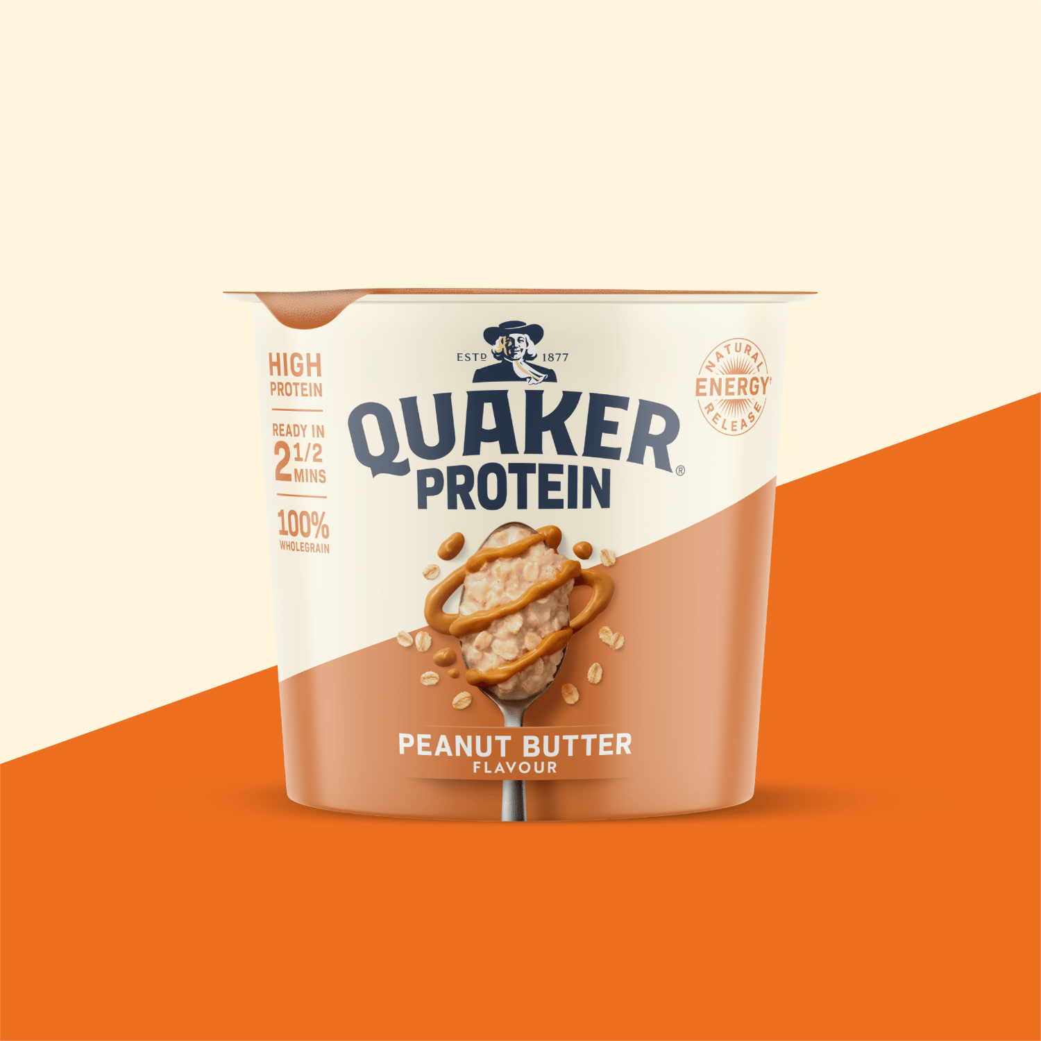 Quaker Oats High Protein Peanut Butter Porridge Pot 59g - UK Food & Drink - 5000108033677