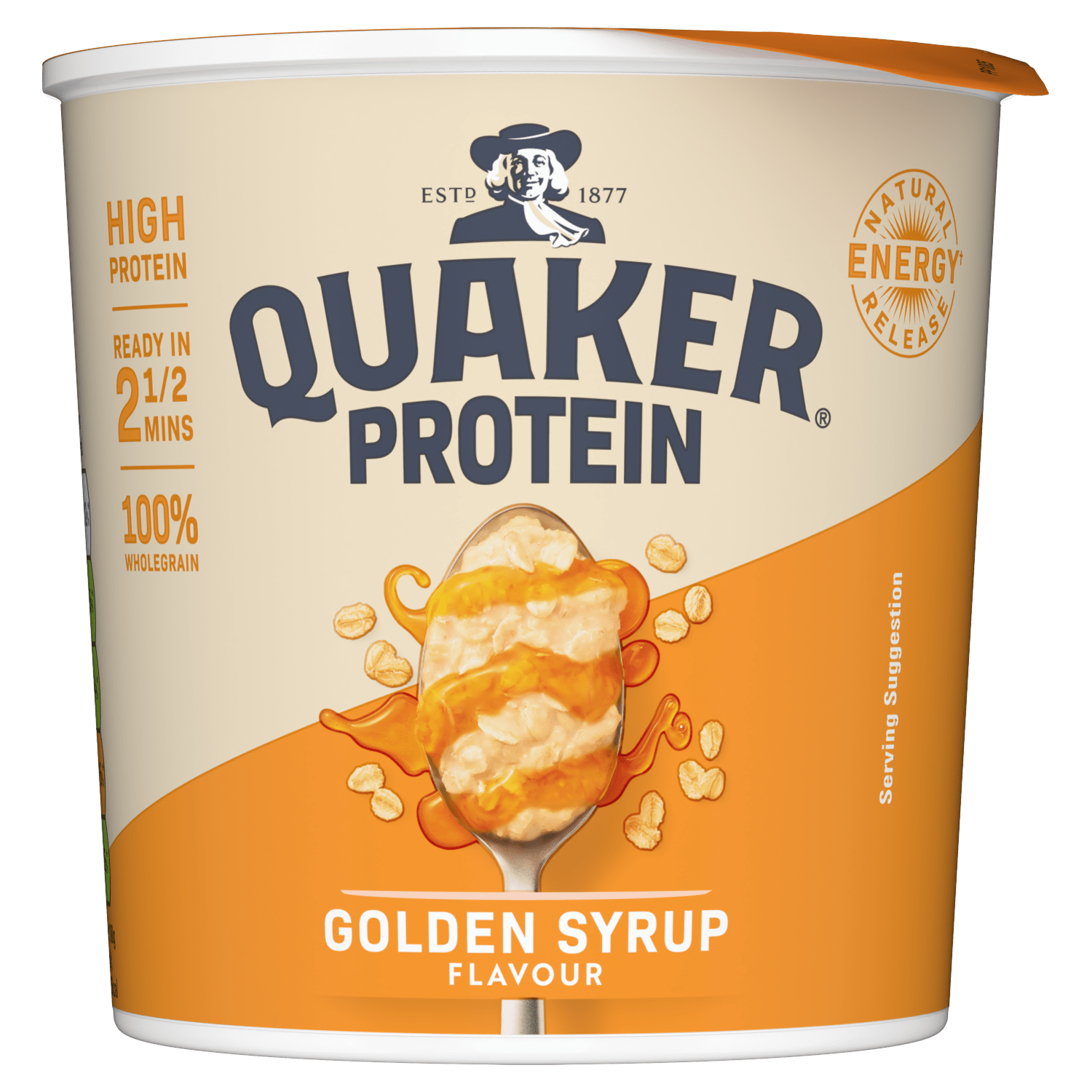 Quaker Oats Protein Golden Syrup Porridge Pot 63g - UK Food & Drink - 5000108974208
