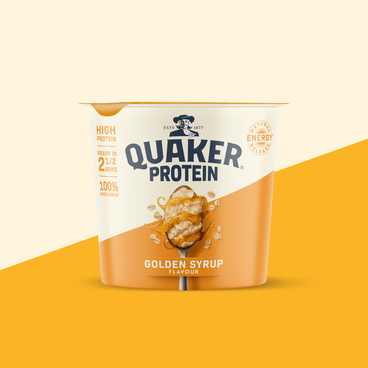 Quaker Oats Protein Golden Syrup Porridge Pot 63g - UK Food & Drink - 5000108974208