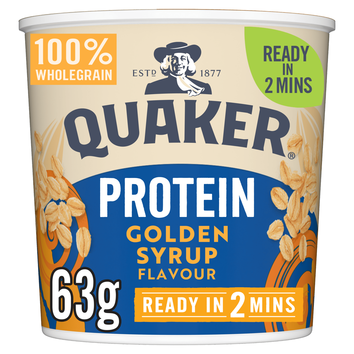 Quaker Oats Protein Golden Syrup Porridge Pot 63g - UK Food & Drink - 5000108974208