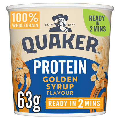Quaker Oats Protein Golden Syrup Porridge Pot 63g - UK Food & Drink - 5000108974208