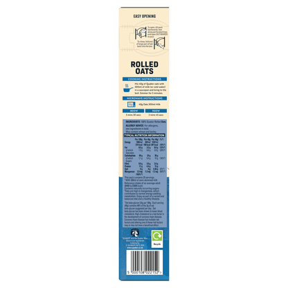 Quaker Rolled Porridge Oats 1kg - UK Food & Drink - 5000108022152