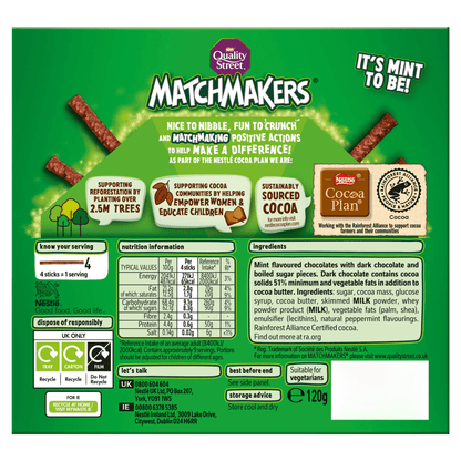 Quality Street Matchmakers Cool Mint 120g - UK Food & Drink - 7613036193047