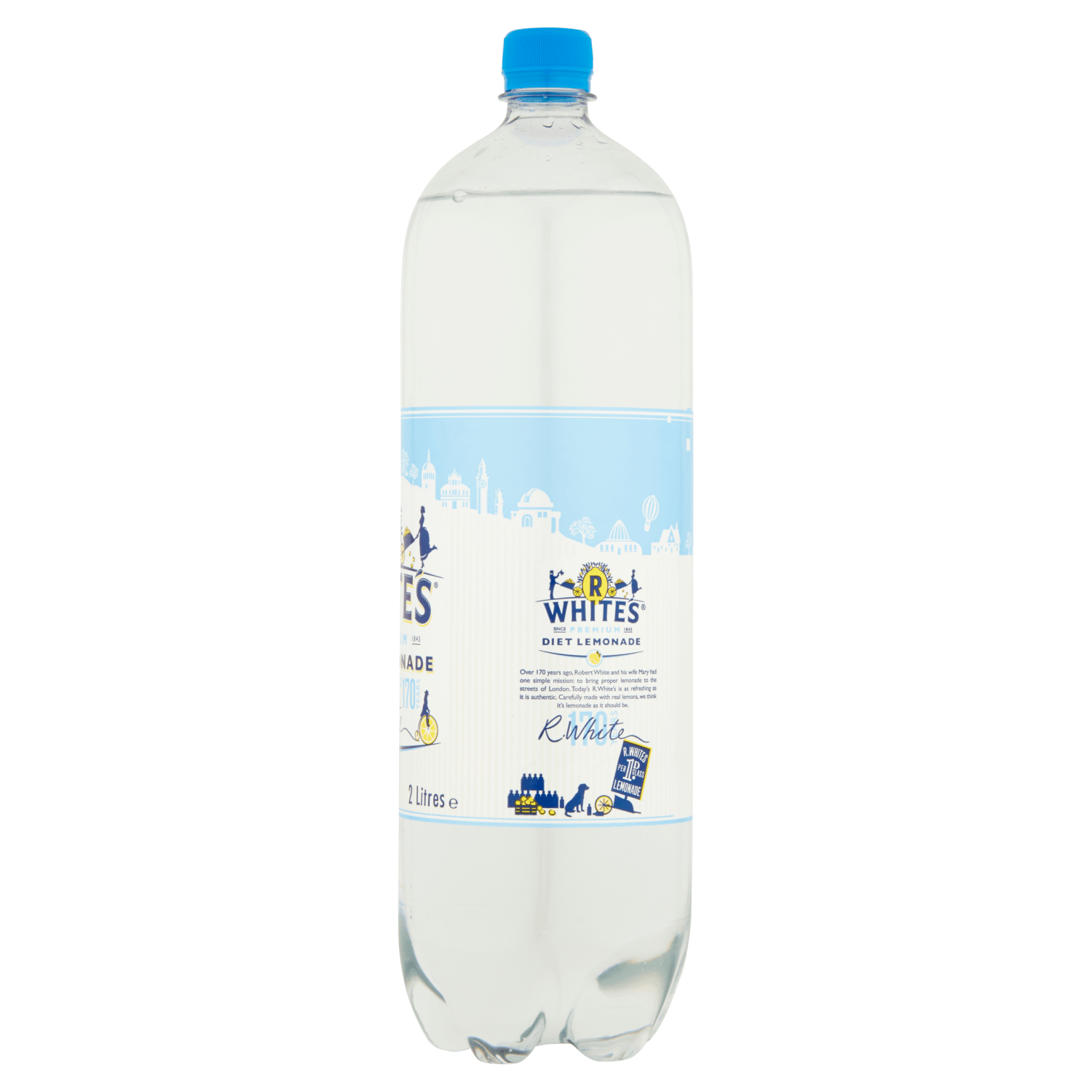 R White's Premium Diet Lemonade 2 Litres - UK Food & Drink - 5010018002212
