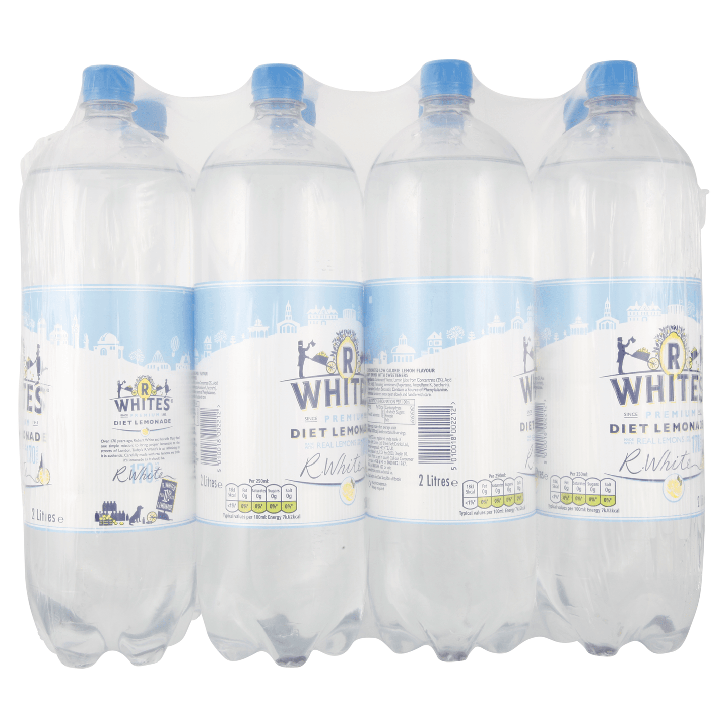 R White's Premium Diet Lemonade 2 Litres - UK Food & Drink - 5010018002212