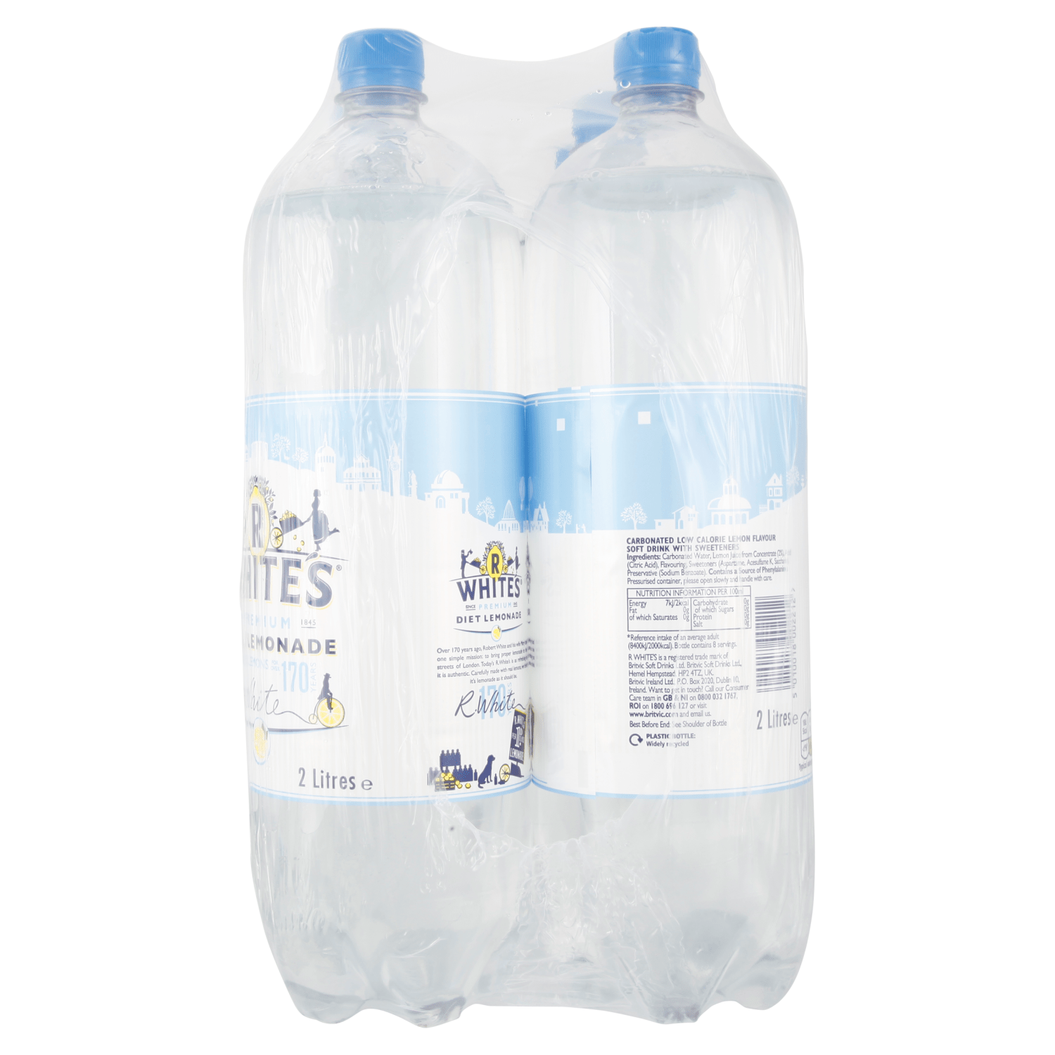 R White's Premium Diet Lemonade 2 Litres - UK Food & Drink - 5010018002212