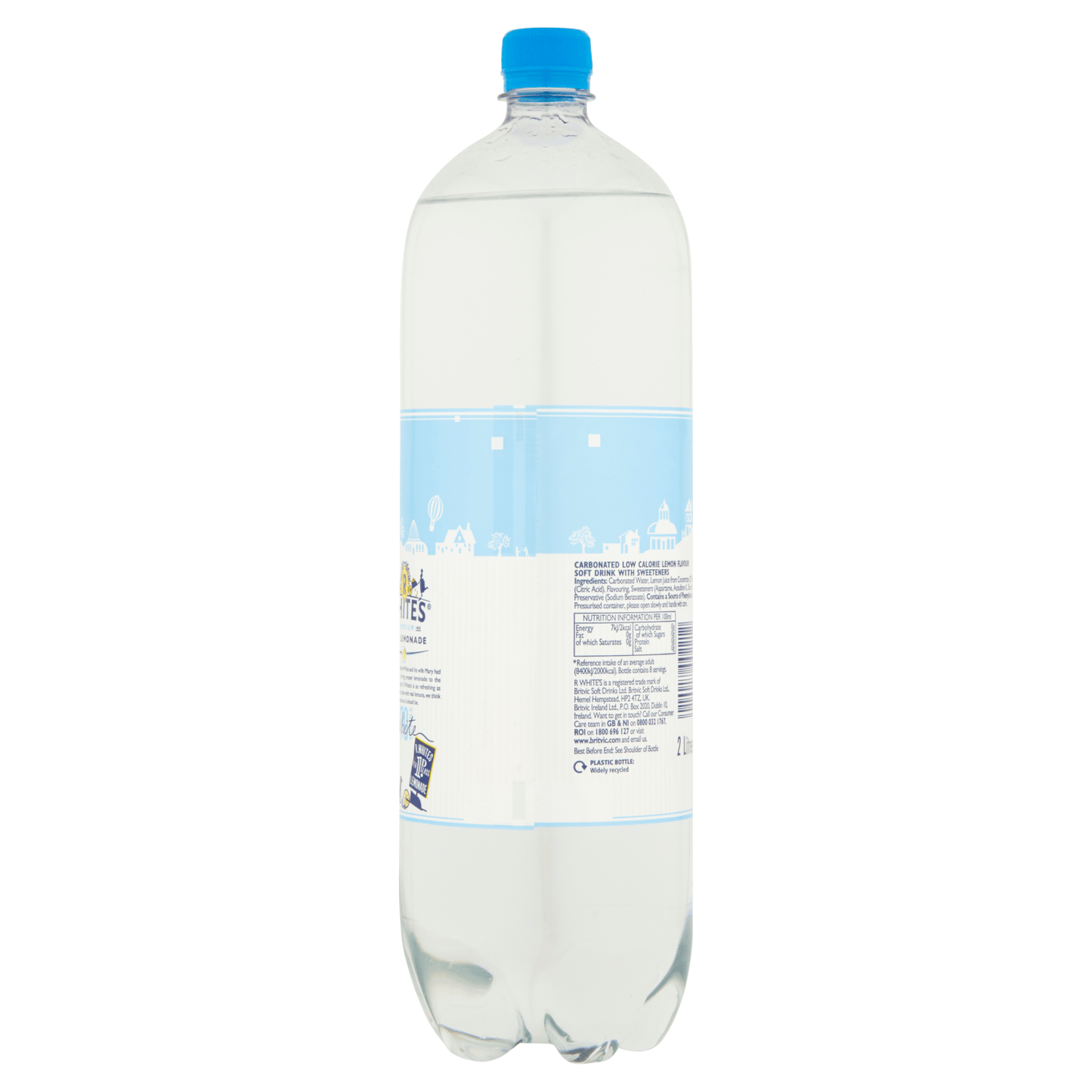 R White's Premium Diet Lemonade 2 Litres - UK Food & Drink - 5010018002212