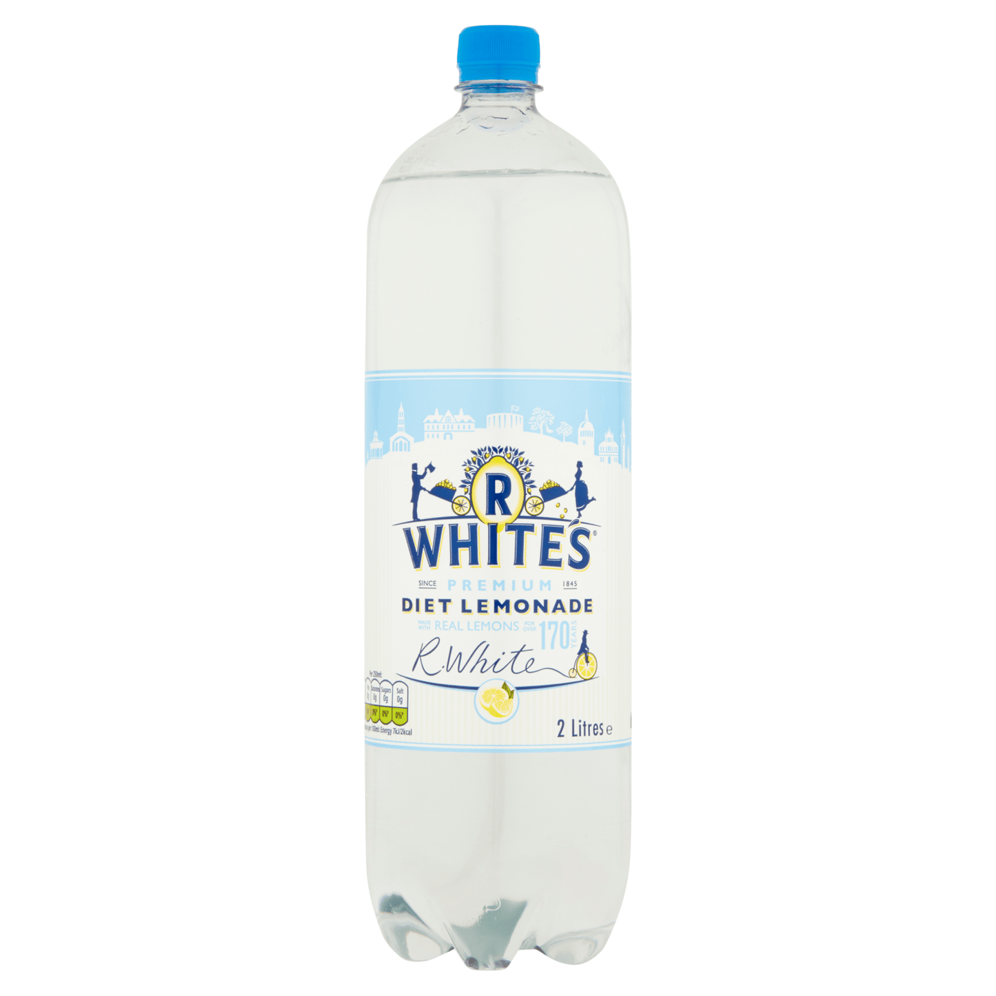 R White's Premium Diet Lemonade 2 Litres - UK Food & Drink - 5010018002212