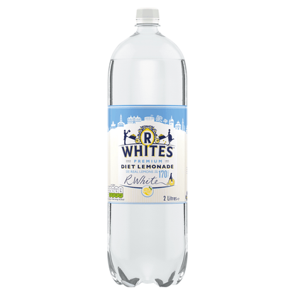 R White's Premium Diet Lemonade 2 Litres - UK Food & Drink - 5010018002212