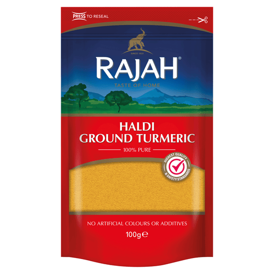 Rajah Haldi Ground Turmeric 100g - UK Food & Drink - 5015821145040