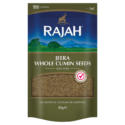 Rajah Jeera Whole Cumin Seeds 85g - UK Food & Drink - 5015821157821
