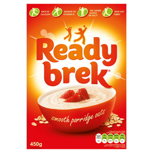 Ready Brek Smooth Porridge Oats Original 450g - UK Food & Drink - 5010029219494