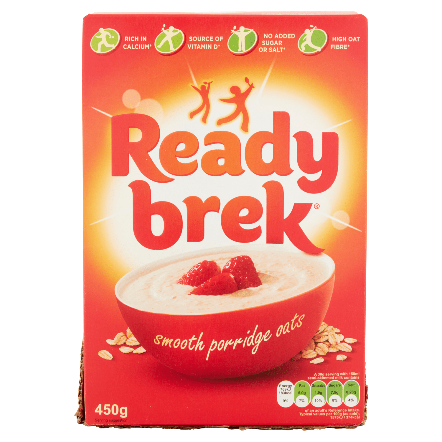 Ready Brek Smooth Porridge Oats Original 450g - UK Food & Drink - 5010029219494