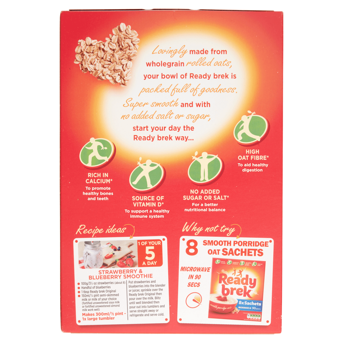 Ready Brek Smooth Porridge Oats Original 450g - UK Food & Drink - 5010029219494