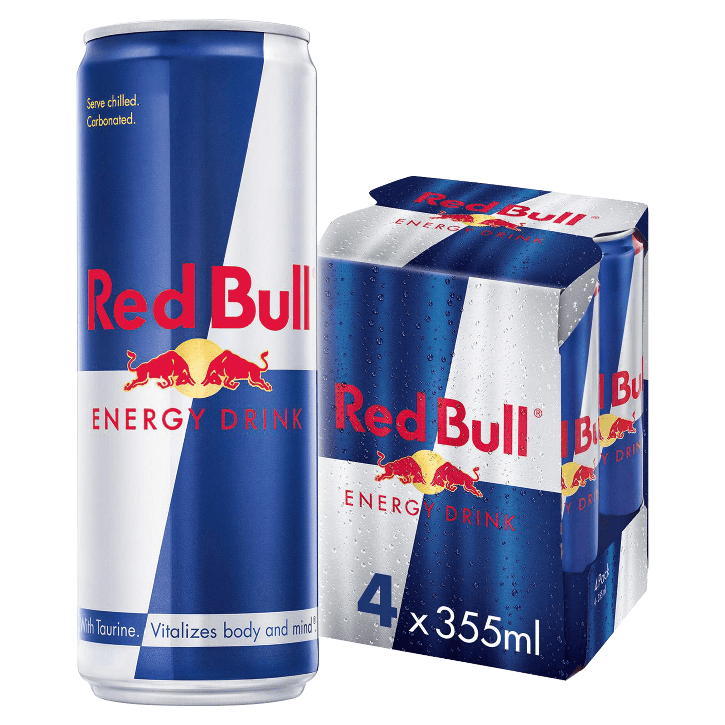 Red Bull Energy Drink, 355ml (4 Pack) - UK Food & Drink - 9002490210229