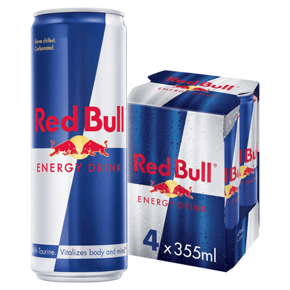 Red Bull Energy Drink, 355ml (4 Pack) - UK Food & Drink - 9002490210229