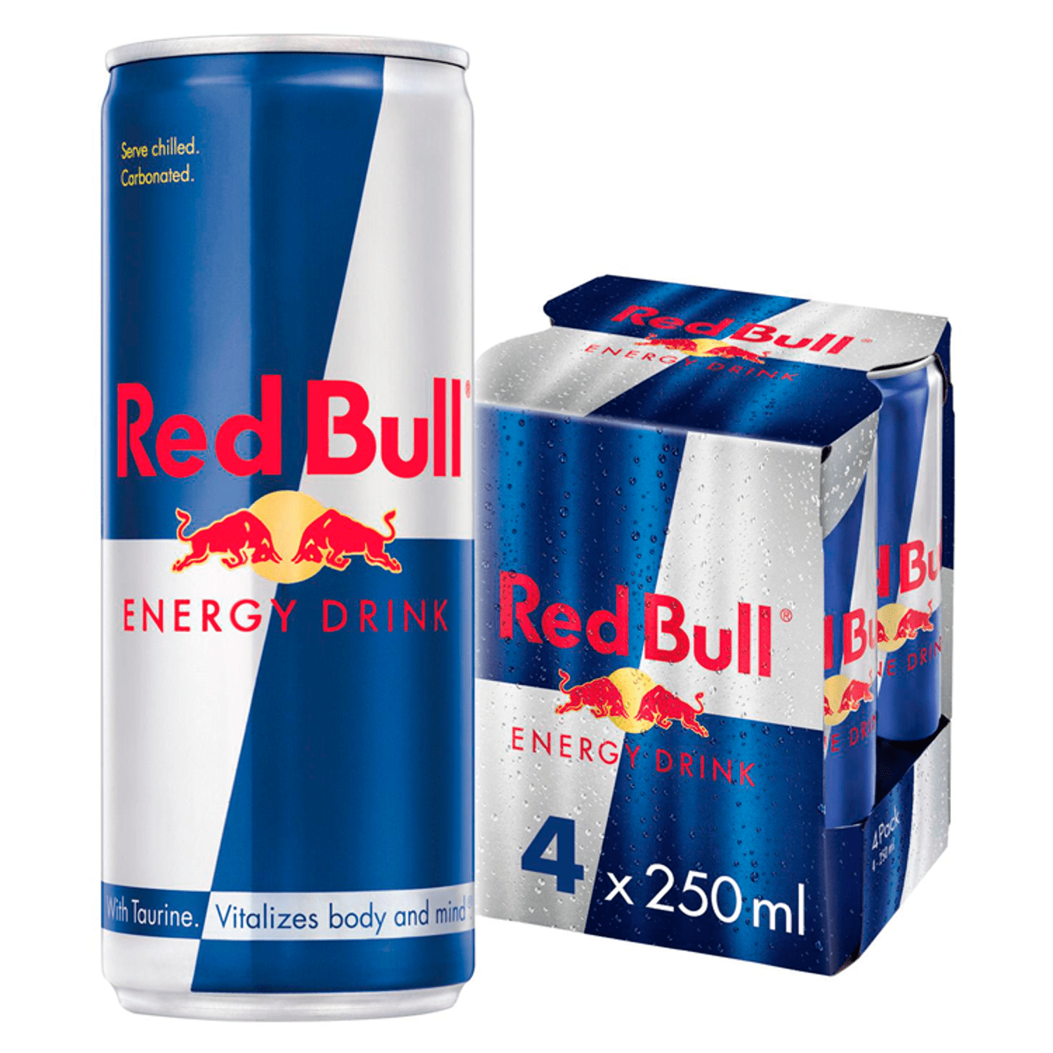Red Bull Energy Drink 4 x 250ml - UK Food & Drink - 9002490100490