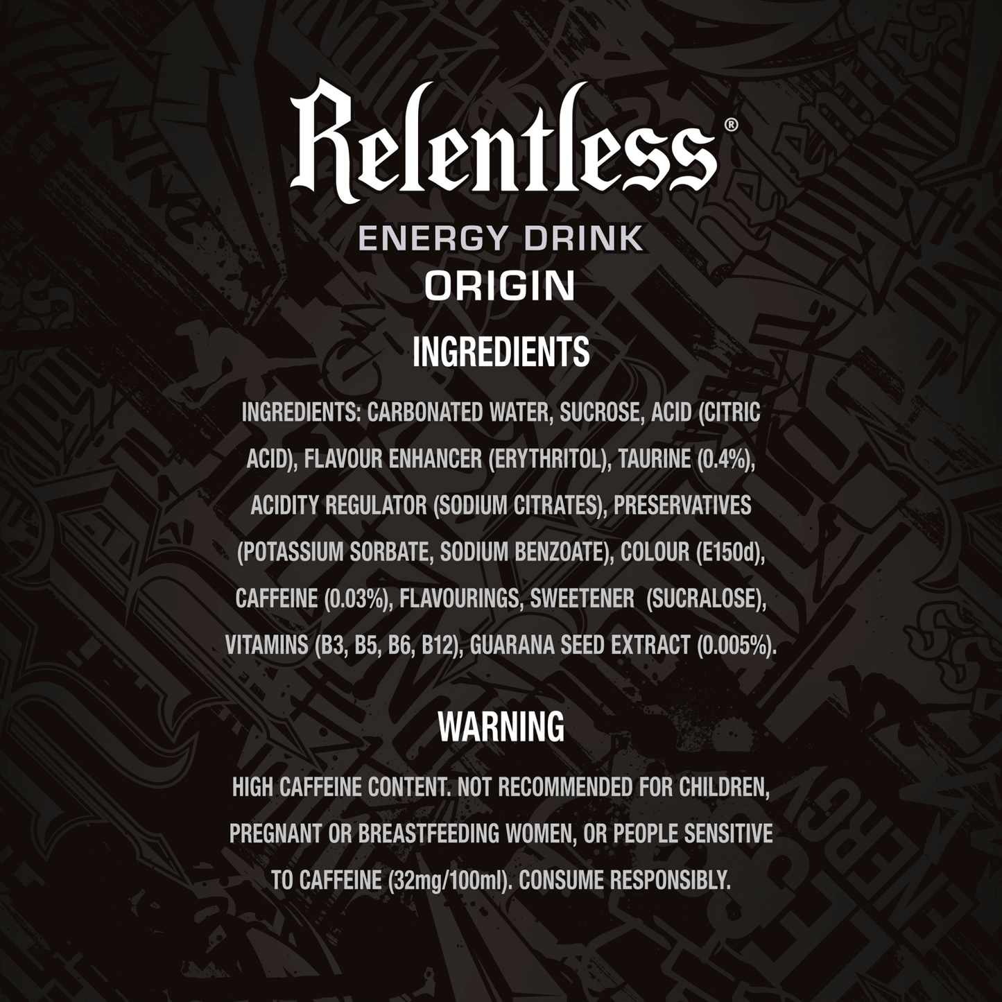 Relentless Energy Drink Original 500ml - UK Food & Drink - 5060466510210