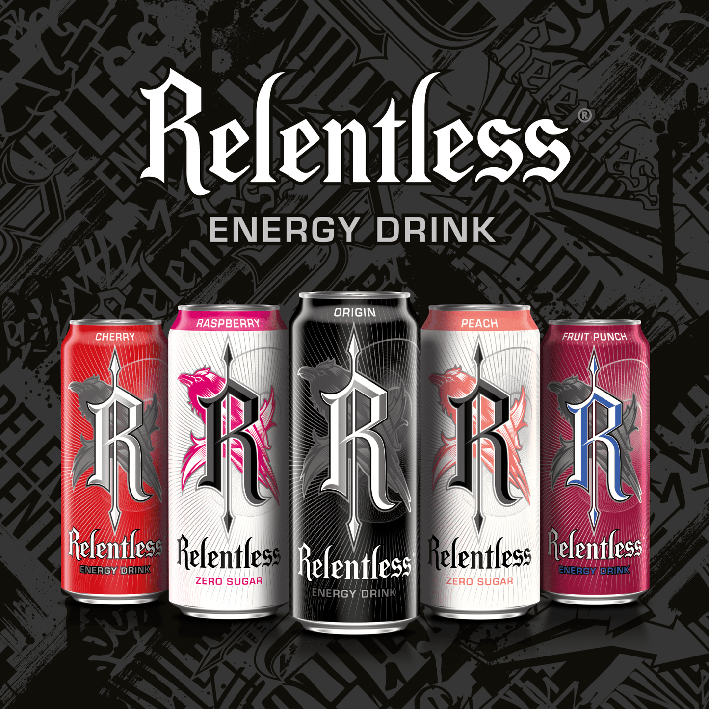 Relentless Fruit Punch Energy Drink 500ml - UK Food & Drink - 5061013960243