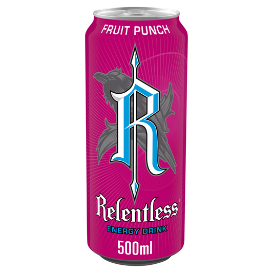 Relentless Fruit Punch Energy Drink 500ml - UK Food & Drink - 5061013960243