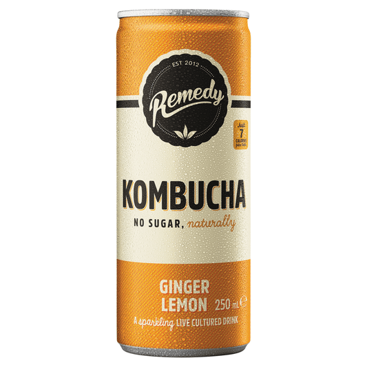 Remedy Kombucha Ginger Lemon 250ml - UK Food & Drink - 9350271000102