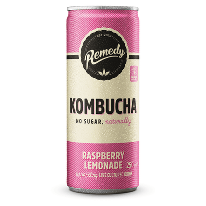 Remedy Kombucha Raspberry Lemonade 4 x 330ml - UK Food & Drink - 9350271002052