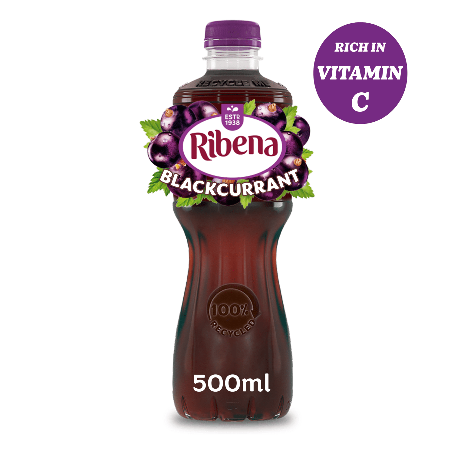 Ribena Blackcurrant Juice Drink 500ml - UK Food & Drink - 5054267002333