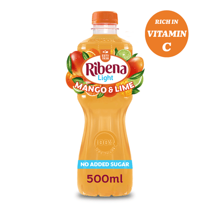 Ribena Mango and Lime Juice Drink No Added Sugar 500ml - UK Food & Drink - 5054267000346