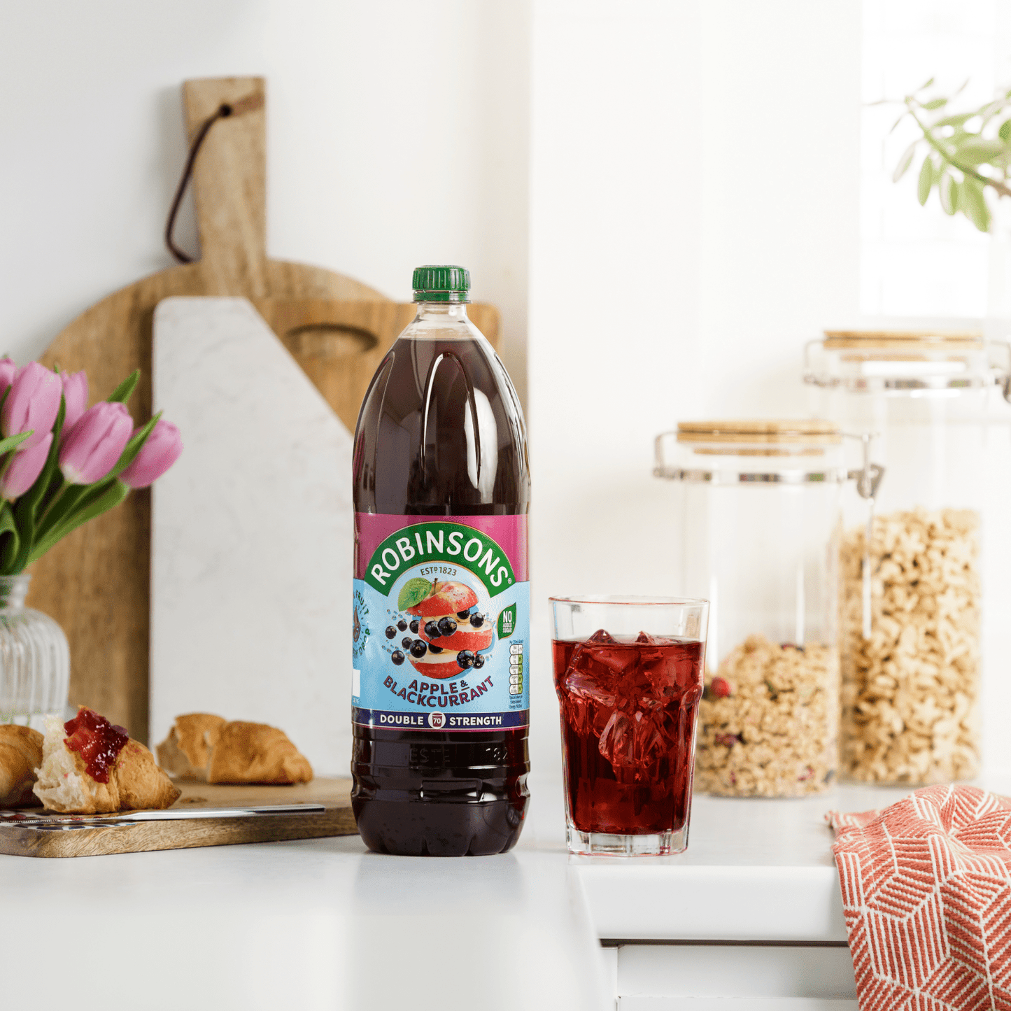 Robinsons Double Strength Apple & Blackcurrant No Added Sugar Fruit Squash 1.75L - UK Food & Drink - 5010102115491