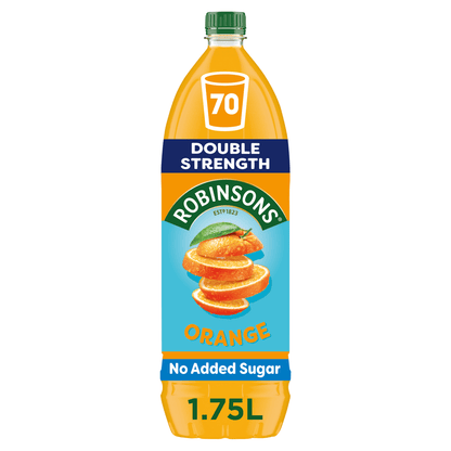 Robinsons Double Strength Orange No Added Sugar Fruit Squash 1.75 L - UK Food & Drink - 5010102114135