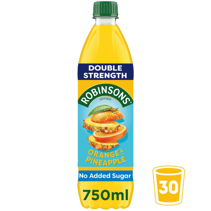 Robinsons Double Strength Orange & Pineapple 750ml - UK Food & Drink - 5010102245181
