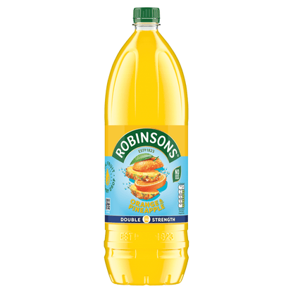 Robinsons Double Strength Orange & Pineapple No Added Sugar Fruit Squash 1.75 L - UK Food & Drink - 5010102115545