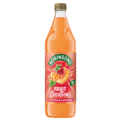 Robinsons Fruit Creations Peach & Raspberry 1L - UK Food & Drink - 5010102240421