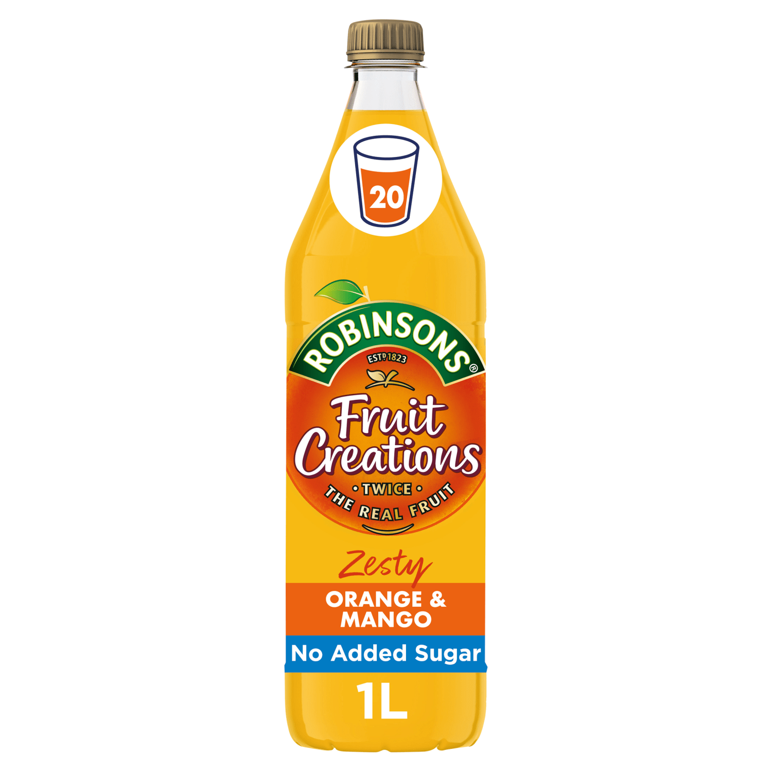 Robinsons Fruit Creations Zesty Orange and Mango 1L - UK Food & Drink - 5010102240384
