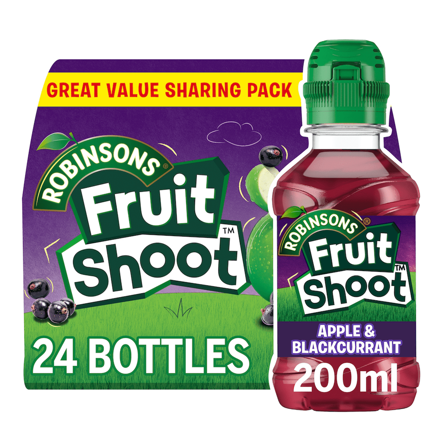 Robinsons Fruit Shoot Apple & Blackcurrant 24 x 200ml - UK Food & Drink - 5010102109353