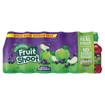 Robinsons Fruit Shoot Apple & Blackcurrant 24 x 200ml - UK Food & Drink - 5010102109353