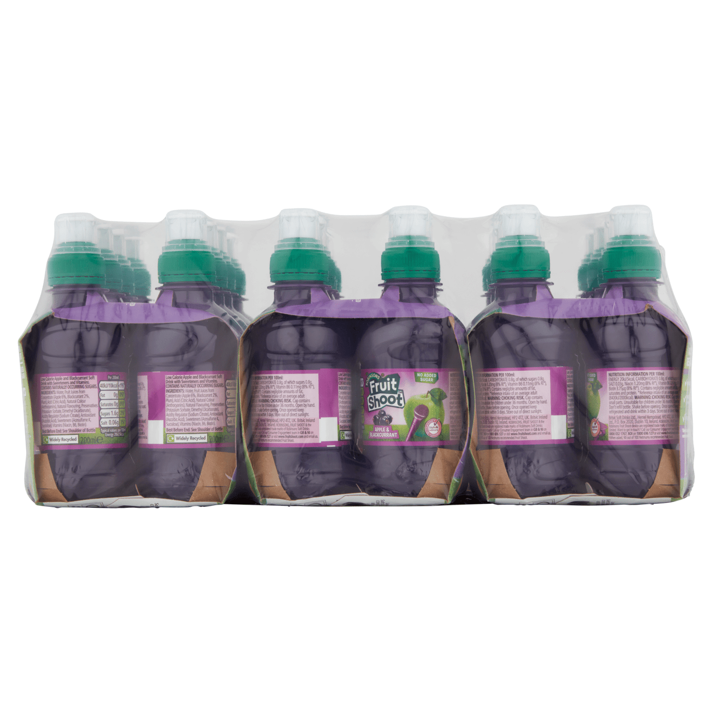 Robinsons Fruit Shoot Apple & Blackcurrant Juice Drink 4 x 200ml - UK Food & Drink - 5010102105416
