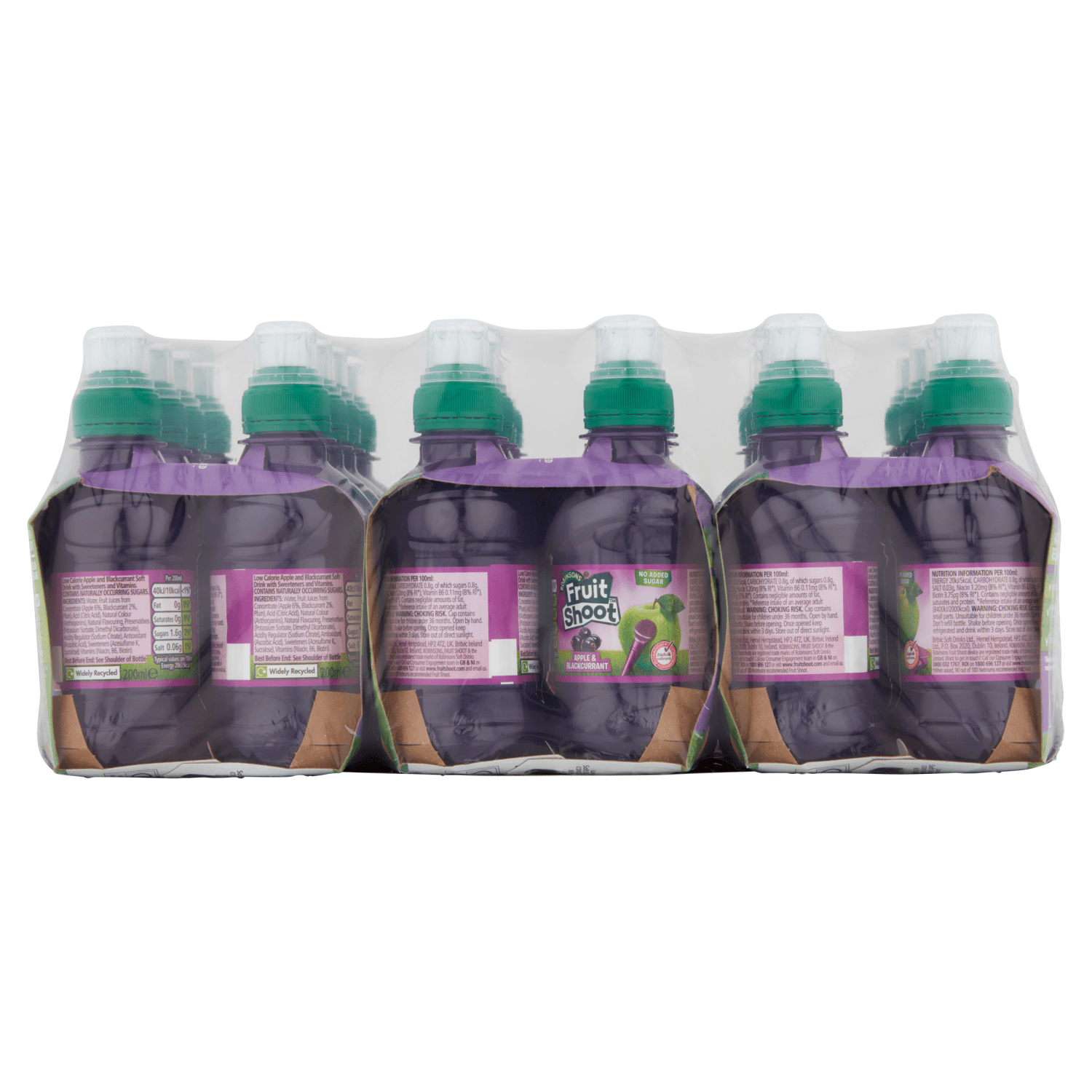 Robinsons Fruit Shoot Apple & Blackcurrant Juice Drink 4 x 200ml - UK Food & Drink - 5010102105416