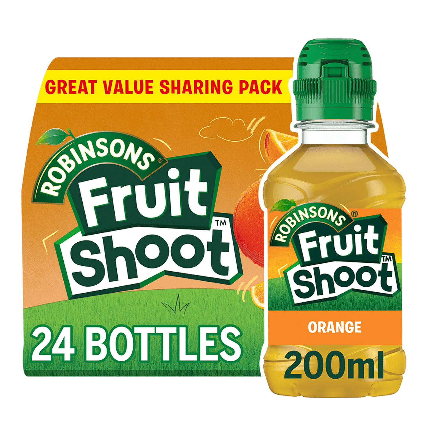 Robinsons Fruit Shoot Orange 24 x 200ml - UK Food & Drink - 5010102111998