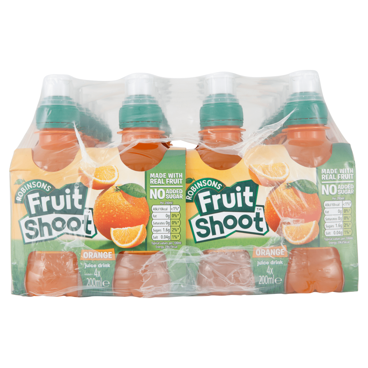 Robinsons Fruit Shoot Orange Juice Drink 4 x 200ml - UK Food & Drink - 5010102111929