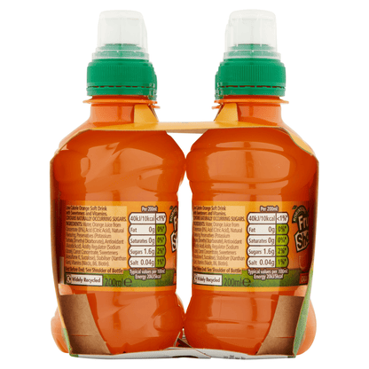 Robinsons Fruit Shoot Orange Juice Drink 4 x 200ml - UK Food & Drink - 5010102111929