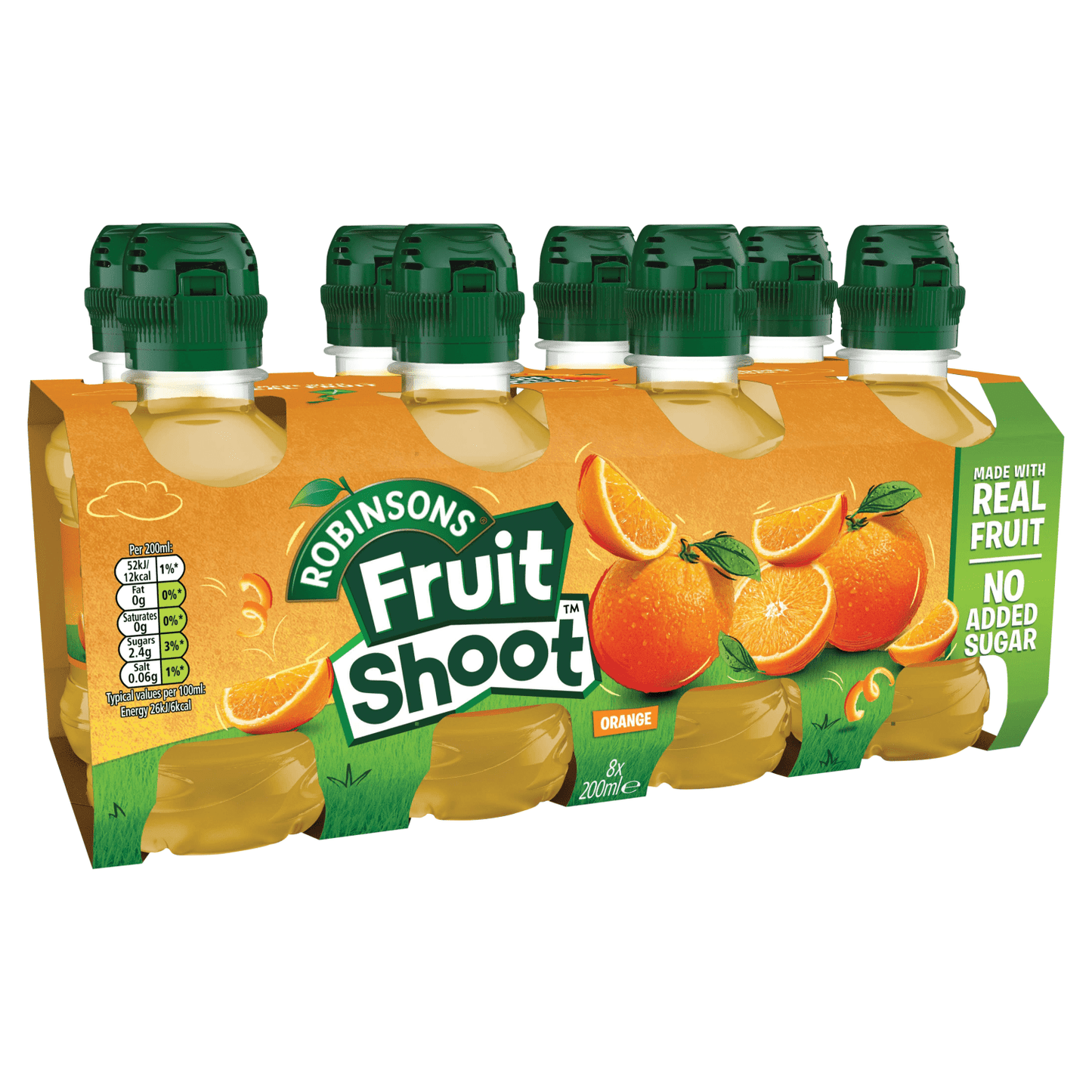 Robinsons Fruit Shoot Orange Juice Drink 8 x 200ml - UK Food & Drink - 5010102111967