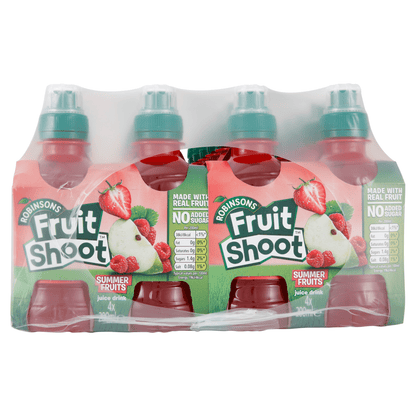 Robinsons Fruit Shoot Summer Fruits Juice Drink 4 x 200ml - UK Food & Drink - 5010102111936