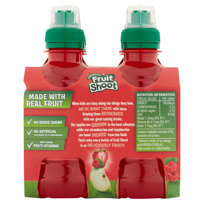 Robinsons Fruit Shoot Summer Fruits Juice Drink 4 x 200ml - UK Food & Drink - 5010102111936