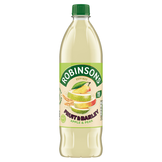 ROBINSONS Real Fruit & Barley in Every Drop Apple & Pear 1 Litre - UK Food & Drink - 5010102109643