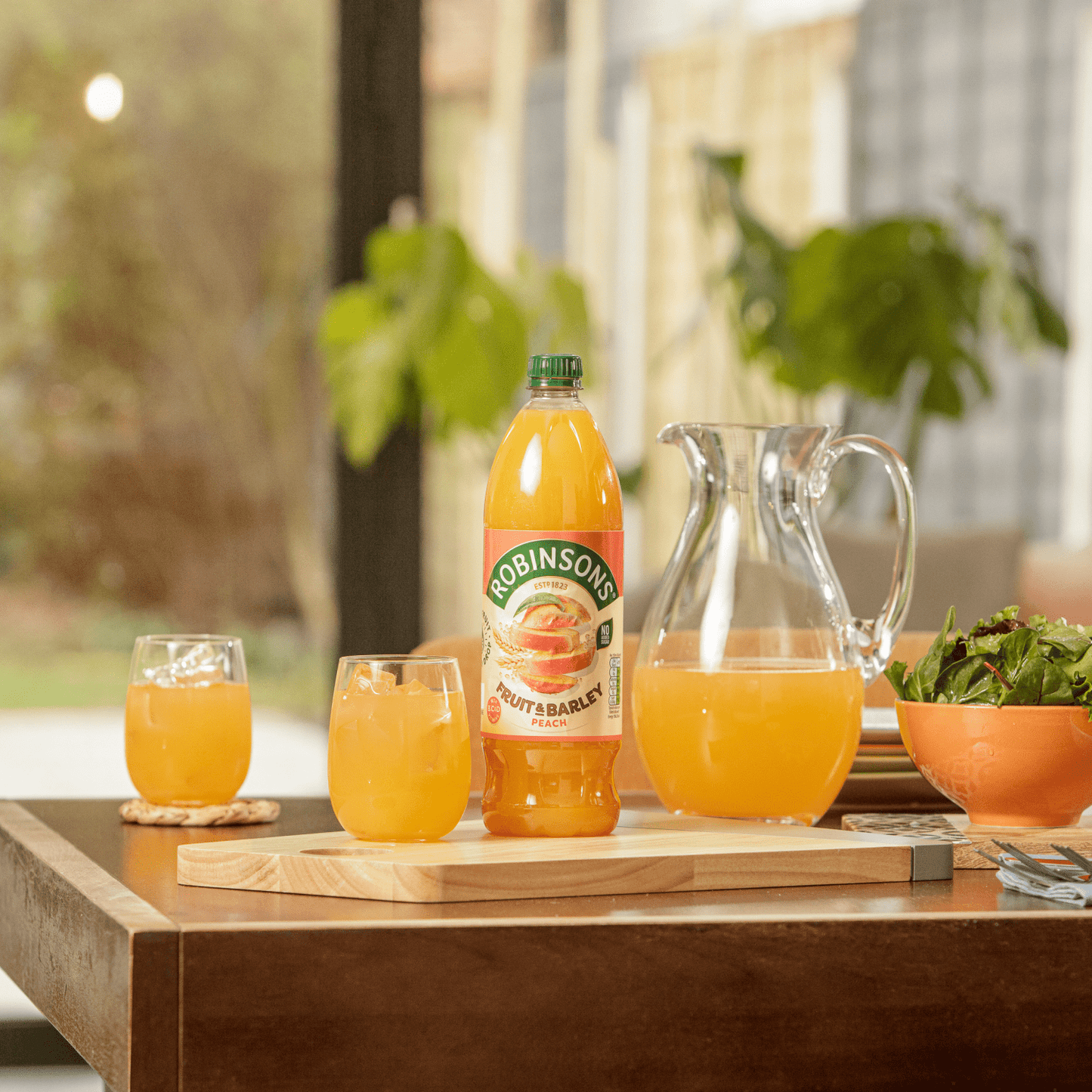 Robinsons Real Fruit & Barley Peach 1 Litre - UK Food & Drink - 5000147030699