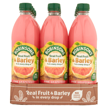 Robinsons Real Fruit & Barley Pink Grapefruit 1 Litre - UK Food & Drink - 5010102101791